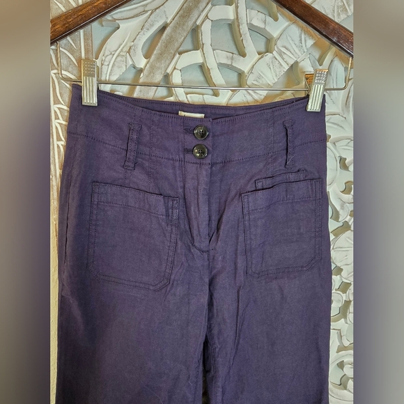 Maeve Anthropologie Women's The Junie Jean High Rise Wide Leg Flare Leg Pants 24 - Picture 5 of 6